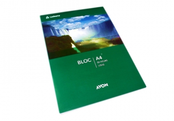 Block Avon borrador emblocado A4 liso,  80 hojas 