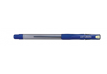 Boligrafo Uni Ball Lakubo, punta de acero inoxidable de 1.4 mm con grip de goma y capuchón