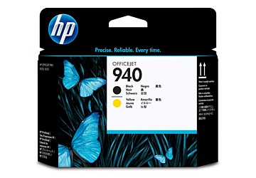Cabezal HP C4900A (#940) negro y amarillo, compatible con Officejet Pro 8000 Printer / Officejet Pro 8500, original. 