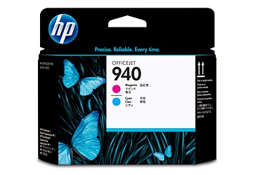 Cabezal HP C4901A (#940) magenta y cyan, compatible con Officejet Pro 8000 Printer / Officejet Pro 8500, original. 