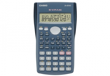 Calculadora cientifica Casio FX-82MS. Calculadora de escritorio. 240 funciones. Pantalla de dos líneas. Suministro de energía: 1 pila de reserva AA. Con carcasa rígida. Tamaño (alto x ancho x profundo): 18.6 x 85 x 156 mm. Peso: 125 g 