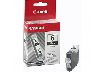 Cartucho Inkjet Canon BCI-6B Negro, compatible con BJC-8200, BJC-5900, S-800, i-9900, i-950, i-960, i-900D, 19100, original. Rendimiento 1650 paginas aprox