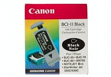 Cartucho Inkjet Canon BCI-11B negro, compatible con JB-30, BJC-50/55/70/80/85 original