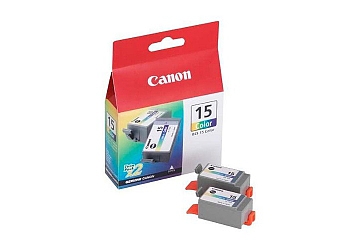 Cartucho Inkjet Canon BCI-15C color, por 2 unidades, compatible con i-70/80 original 
