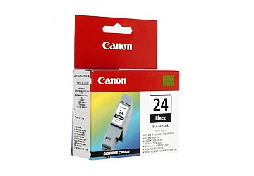Cartucho Inkjet Canon BCI-24BK negro, compatible con S-200x, S-300x, i-250, i-320, i-350, i-450, iP1000, 1500, 2000,  MP-130, 370, MDF-10, MPF-20, original 