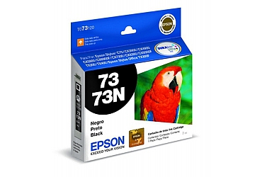 Cartucho Inkjet Epson T073120 negro, compatible con Stylus C79, CX3900, CX4900, CX5900, CX7300, CX8300, CX9300F, TX200, TX300, TX400, T20, T21, TX100, TX110, TX210, TX410, C110, CX4905, CX5500, CX6900F, original