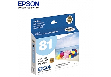 Cartucho Inkjet Epson T081520 cyan claro, compatible con R270/R290/ PHOTO 1410/ RX-610, original, Alto Rendimiento, 860 páginas.