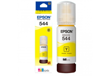 Botella de tinta Epson T544420 amarillo, compatible con L3110, L3150,L5190, original. Rendimiento 7500 paginas aprox. Contenido 70 ml