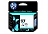 Cartucho Inkjet HP C9363WL (#97) color, compatible con DeskJet 460/5740/5940/6520/6540/ 6620/6830/6840/6940/6980/6988/9800; Multifunción 1600/1610/2350/2355; PhotoSmart B8350/325/335/375B compactas/385/422/425/428/475/2610/ 2710 All in One Series/8050/8150/8450/8750; OfficeJet 7110/7130/7310/7140xi/d125xi/d135/ d145/d155xi/H470/6200/6210/7210/7410; Color InkJet Printer cp 1160 series, original, rendimiento 450 páginas aprox., contenido 14 ml.
