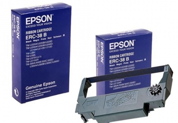 Cinta Epson alternativa p/ impresora fiscal, ERC-38B, tinta negra, compatible con modelos Epson TM 300