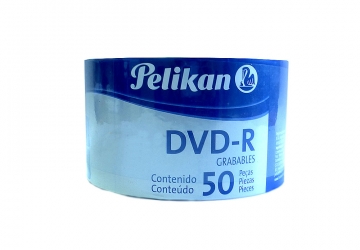 DVD-R Pelikan 4.7 GB, 16x, bulk x 50 unidades