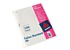 Folio Avery Standard A4 Polipropileno, 40 micrones. Borde blanco. Multiples perforaciones