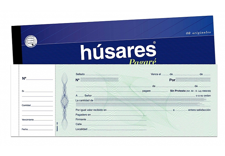 Pagare en pesos Husares (1900) en PlanetOffice