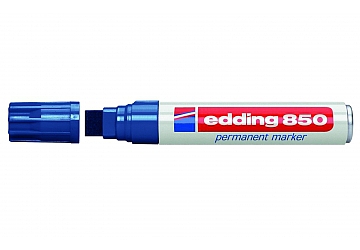 Marcador Edding 850 recargable, permanente, tinta al alcohol, doble punta para recambiar, cuerpo de aluminio. Punta 5 - 16 mm