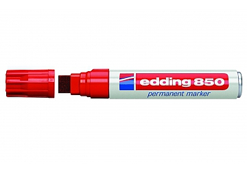 Marcador Edding 850 recargable, permanente, tinta al alcohol, doble punta para recambiar, cuerpo de aluminio. Punta 5 - 16 mm