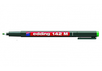 Marcador rotulador para retroproyeccion Edding 142 con punta conica fina de 1 mm, tinta permanente y resistente al agua. 