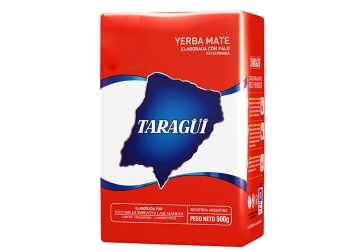 Yerba Mate Taragüi con palo x 500grs., cultivada, cosechada y elaborada en origen por especialistas, de sabor intenso y genuino