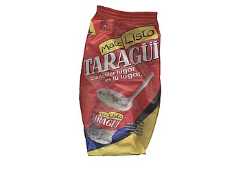 Mate listo Taragüi, contiene yerba mate con palo x 35 grs., cultivada, cosechada y elaborada en origen por especialistas, de sabor intenso y genuino