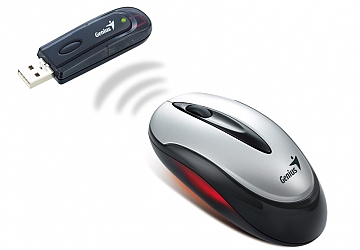 Mouse óptico Genius Wireless Traveler 6000, mini conector USB, Scroll, precisión de 1000 dpi. 