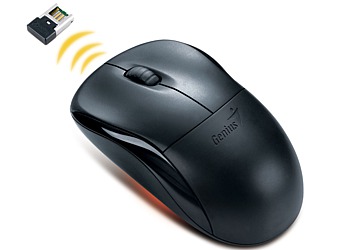 Mouse óptico Genius Wireless NS-6000, mini conector USB, Scroll, 2.4 GHz, precisión de 1000 dpi. 