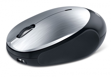 Mouse óptico Genius Bluetooth NX-9000BT, tecnología BlueEye con desplazamiento Turbo Scroll. Bateria de litio recargable de 320mAh. Hasta 4 días de carga