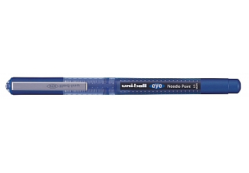 Roller Uni-ball eye needle point UB-165, punta aguja de acero 0.5 mm, com grip de silicona, tinta líquida. 