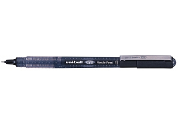 Roller Uni-ball eye needle point UB-185, punta aguja de acero 0.5 mm, tinta líquida. 