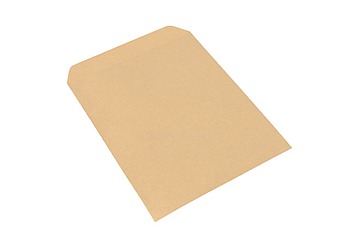 Sobres bolsa papel manila 12.5 x 19 cm, 80 grs x 50 unidades