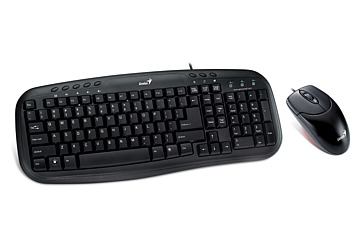 Kit Teclado y Mouse Genius KM-130, USB. El teclado posee teclas de bajo perfil mejoradas que brindan una mayor comodidad de escritura con mínimo ruido. El mouse tiene un sensor óptico de alta resolución que le permite una gran movilidad, sin preocuparse por la acumulación de polvo