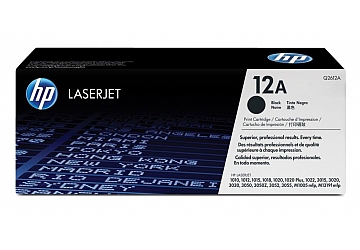 Toner HP Q2612A negro, compatible con LaserJet 1000 / 1005 / 1010 / 1012 / 1015 / 1018 / 1020 / 1022 / 1022N / 1022NW / 2410 / 2420 / 2430 / 3015 / 3020 / 3030 / 3100 / 3150 / M1005 MFP / M1319F MFP, original, rendimiento 2000 páginas