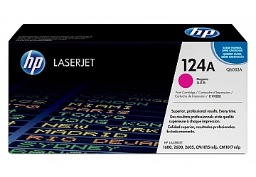 Toner HP Q6003A, compatible con LaserJet Color 1600 / 2600 (serie) / CM1015 / CM1017original, Color magenta, rendimiento 2000 páginas