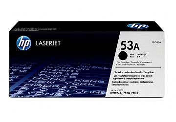 Toner HP Q7553A negro, compatible con LaserJet P2014n, P2015 (serie), M2727NF, original, rendimiento 3000 páginas
