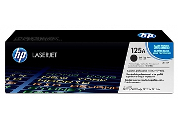 Toner HP CB540A, compatible con LaserJet Color CP1215, CP1218, CP1515, CP1518NI, CM1312MFP, original, negro, rendimiento 1400 páginas