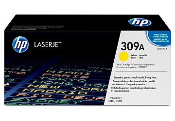 Toner HP Q2672A, compatible con LaserJet Color 3500 (serie) / 3550 (serie), original, Color amarillo, rendimiento 4000 páginas