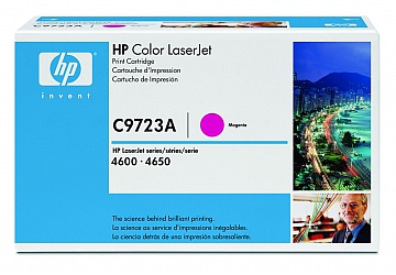 Toner HP C9723A, compatible con LaserJet Color 4600 (serie) / 4650 (serie), original, Color magenta, rendimiento 8000 páginas