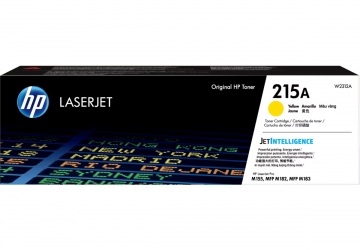 Toner HP W2312A amarillo, compatible con LaserJet MFP M182 serie, LaserJet MFP M183 serie, LaserJet M155 serie. Rendimiento 850 páginas.