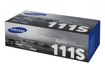 Toner Samsung MLT-D111S negro, compatible con  Xpress M2022 / Xpress M2022W / Xpress M2020 / Xpress M2021 / Xpress M2020W / Xpress M2021W / Xpress M2070 / Xpress M2071 / Xpress M2070W / Xpress M2071W / Xpress M2070F / Xpress M2071FH / Xpress M2070FW / Xpress M2071FH, original, rendimiento aprox 1100 paginas