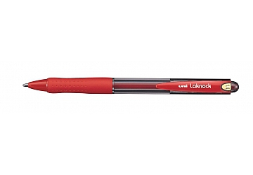 Boligrafo Uni Ball Laknock retractil, punta de acero inoxidable de 1.4 mm, con grip de goma