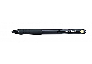 Boligrafo Uni Ball Laknock retractil, punta de acero inoxidable de 1.4 mm, con grip de goma