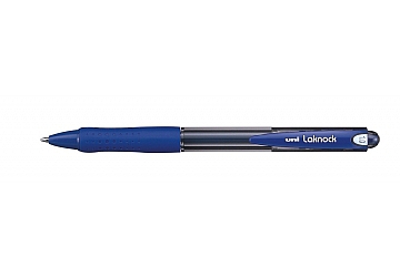 Boligrafo Uni Ball Laknock retractil, punta de acero inoxidable de 1 mm, con grip de goma