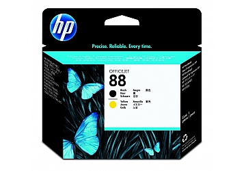 Cabezal HP C9381A  (#88) negro y amarillo, compatible con OfficeJet Pro K5400 (serie), Color K550 (serie), K8600 (serie), Color K8600 (serie), L7580, L7590, L7680, L7780, original. 