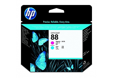 Cabezal HP C9382A  (#88) magenta y cyan, compatible con OfficeJet Pro K5400 (serie), Color K550 (serie), K8600 (serie), Color K8600 (serie), L7580, L7590, L7680, L7780, original. 