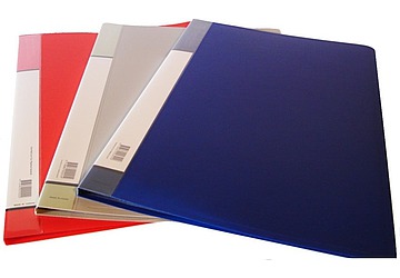 Carpeta plástica con 10 folios A4