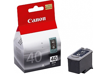 Cartucho Inkjet con cabezal CanonPG-40 negro, compatible con PIXMA iP1600 / PIXMA iP1700/ PIXMA iP1800 / PIXMA iP2600 / PIXMA MP140 / PIXMA MP150 / PIXMA MP160 / PIXMA MP170 / PIXMA MP180 / PIXMA MP190 / PIXMA MP210 / PIXMA MP450 / PIXMA MP460 / PIXMA MP470 / PIXMA MX300 / PIXMA MX310 / PowerShot A530/ PIXMA MP460 Combo / PIXMA IP1900 / PIXMA IP1300 / FAX-JX200 / FAX-JX210P / FAX-JX300 / FAX-JX510, original, capacidad 16 ml, rendimiento 490 paginas 