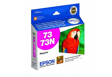 Cartucho Inkjet Epson T073320 magenta, compatible con Stylus C79, C92, T23, T33, CX3900, CX4900, CX5600, CX5900, CX7300, CX8300, CX900, C110, TX105, TX200, TX300, TX400, T20, T21, T24, TX100, TX110, TX115, TX210, TX410, T30, C90, CX4905, CX5500, CX6900F, original. Rendimiento 380 paginas aprox 