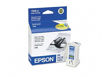 Cartucho Inkjet Epson T028201 negro, compatible con Stylus Color C60, original. Rendimiento 420 paginas aprox