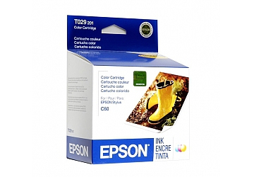 Cartucho Inkjet Epson T029201 color, compatible con Stylus Color C60, original. Rendimiento 300 paginas aprox 