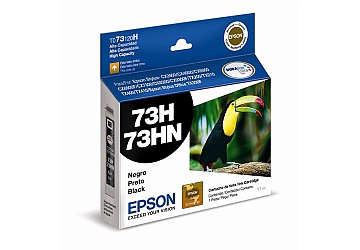 Cartucho Inkjet Epson T073120H-AL negro, compatible con Stylus C79, CX3900, CX4900, CX5900, T20, T21, TX100, TX110, TX200, TX210, TX400, TX300F, C110, CX4905, CX5500, CX6900F, CX7300, CX8300, CX9300, original. Rendimiento 390 paginas aprox