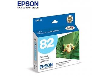 Cartucho Inkjet Epson T082520 Cyan claro, compatible con Stylus Photo R270, R290, RX590, RX610, original. Rendimiento 515 páginas.