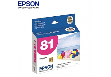 Cartucho Inkjet Epson T081320 magenta, compatible con R270/R290/ PHOTO 1410/ RX-610, original, Alto Rendimiento, 860 páginas.